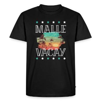 Tourisme Malle - T-shirt Premium bio Homme - noir - Devant - Nico (187cm)