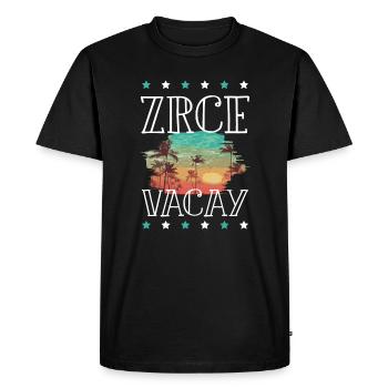 Tourisme Zrce - T-shirt Premium bio Homme - noir - Devant - Nico (187cm)