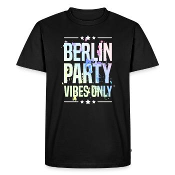 Berlin Party Vibes - T-shirt Premium bio Homme - noir - Devant - Nico (187cm)