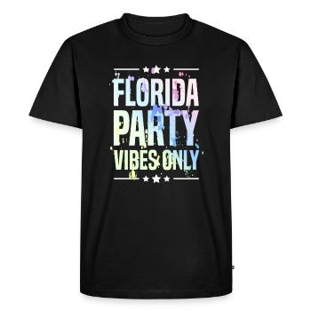 Ambiance de fête en Floride - T-shirt Premium bio Homme - noir - Devant - Nico (187cm)