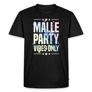 Malle Party Vibes - Men's Premium Organic T-Shirt - black - Front - Nico (187cm)