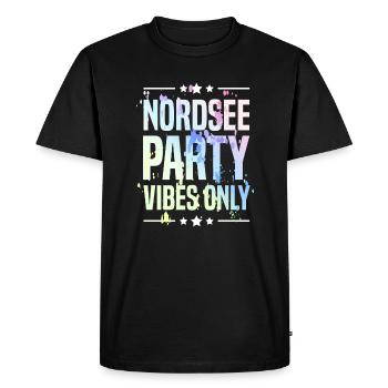 Ambiance de fête de la mer du Nord - T-shirt Premium bio Homme - noir - Devant - Nico (187cm)