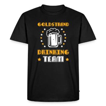 L’équipe de consommation de Golden Sands - T-shirt Premium bio Homme - noir - Devant - Nico (187cm)