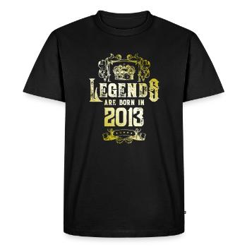 2013 Legends Birthday - Men's Premium Organic T-Shirt - black - Front - Nico (187cm)