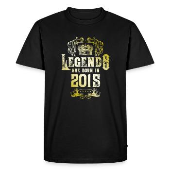 Anniversaire des légendes 2015 - T-shirt Premium bio Homme - noir - Devant - Nico (187cm)