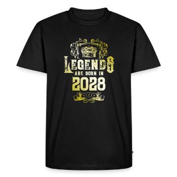 2028 Legends Birthday - Men's Premium Organic T-Shirt - black - Front - Nico (187cm)