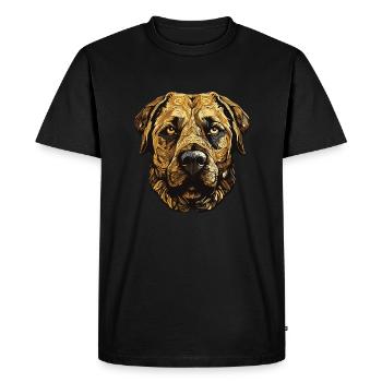 Kangal Dog Portrait - Men's Premium Organic T-Shirt - black - Front - Nico (187cm)