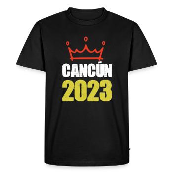 Cancún 2023 - T-shirt Premium bio Homme - noir - Devant - Nico (187cm)