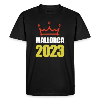Mallorca 2023 - Men's Premium Organic T-Shirt - black - Front - Nico (187cm)
