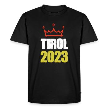 Tyrol 2023 - Men's Premium Organic T-Shirt - black - Front - Nico (187cm)