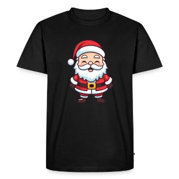 Santa Claus Santa Christmas - Men's Premium Organic T-Shirt - black - Front - Nico (187cm)