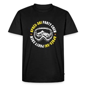 Après-ski Party Crew Vacances de ski Montagnes - T-shirt Premium bio Homme - noir - Devant - Nico (187cm)