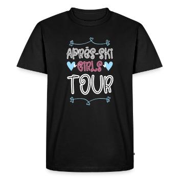 Après-Ski Girls Tour Heart - T-shirt Premium bio Homme - noir - Devant - Nico (187cm)