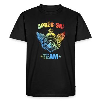 Équipe d’après-ski Bunt - T-shirt Premium bio Homme - noir - Devant - Nico (187cm)