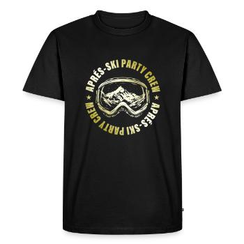Après-ski Party Crew Ski Mountains - T-shirt Premium bio Homme - noir - Devant - Nico (187cm)