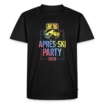 Après, Ski, Party, Crew, Mountains, Colorful - Men's Premium Organic T-Shirt - black - Front - Nico (187cm)