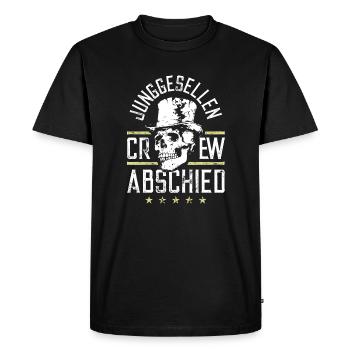 Enterrement de vie de garçon Crew Jga Skeleton - T-shirt Premium bio Homme - noir - Devant - Nico (187cm)