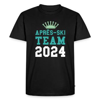 Après-ski 2024 Krone - T-shirt Premium bio Homme - noir - Devant - Nico (187cm)