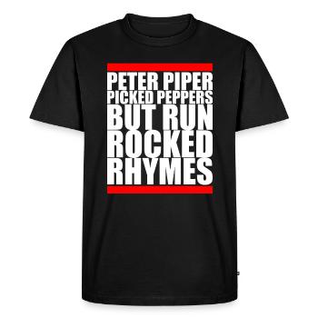 Hip Hop Old School - T-shirt Premium bio Homme - noir - Devant - Nico (187cm)