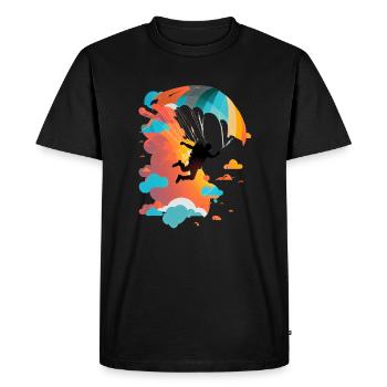 Art du parachutisme - T-shirt Premium bio Homme - noir - Devant - Nico (187cm)