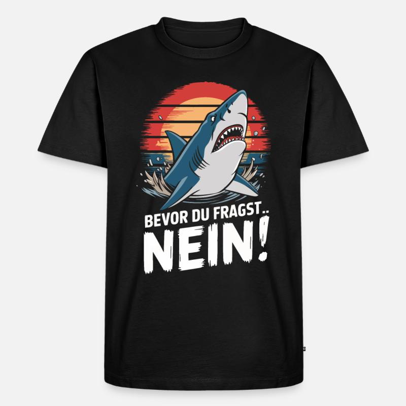 Requin Requin Requins Requin - T-shirt Premium bio Homme - noir