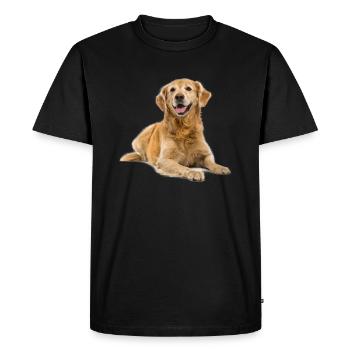 Cadeaux Golden Retriever impressionnants - T-shirt Premium bio Homme - noir - Devant - Nico (187cm)