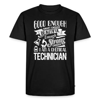 Chemical Technician Strong Chemical Technician - Men's Premium Organic T-Shirt - black - Front - Nico (187cm)