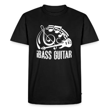 Bass guitar Funny Bass guitar - Men's Premium Organic T-Shirt - black - Front - Nico (187cm)