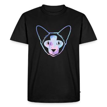 Balinese Cat Balinese Cat Colorful - Men's Premium Organic T-Shirt - black - Front - Nico (187cm)