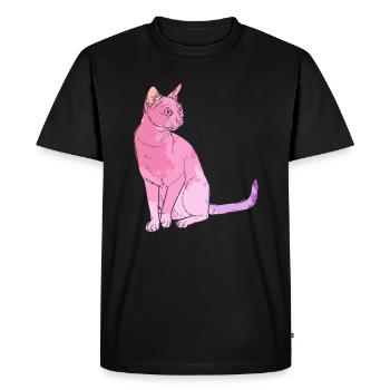 Bombay cat Bombay cat Colorful - Men's Premium Organic T-Shirt - black - Front - Nico (187cm)