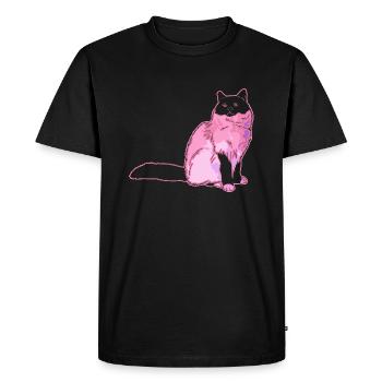 Birman cat Birman cat Colorful - Men's Premium Organic T-Shirt - black - Front - Nico (187cm)