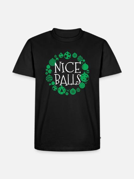Christmas Nice Balls - Men's Premium Organic T-Shirt - black