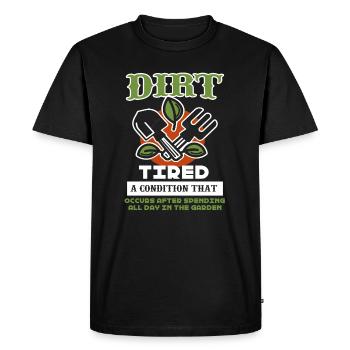 Gardening Spent All Day In The Garden - Men's Premium Organic T-Shirt - black - Front - Nico (187cm)