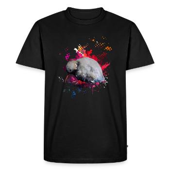 Kiwi Bird Colorful - Men's Premium Organic T-Shirt - black - Front - Nico (187cm)