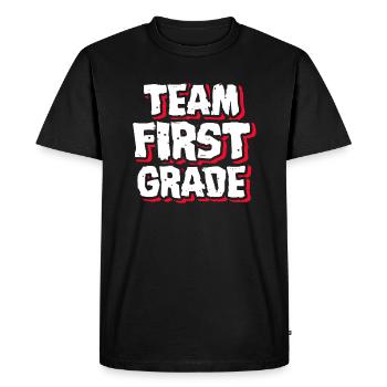 1st Grade Teacher Team First Grade - Men's Premium Organic T-Shirt - black - Front - Nico (187cm)