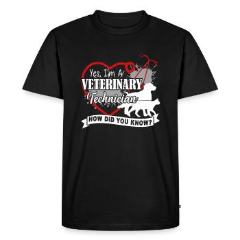 I am A Veterinary Technician - Men's Premium Organic T-Shirt - black - Front - Nico (187cm)