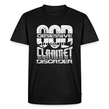 Obsessive Clarinet Disorder - Men's Premium Organic T-Shirt - black - Front - Nico (187cm)
