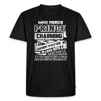Dental Assistant In Love With A Dental Assistant - Men's Premium Organic T-Shirt - black - Front - Nico (187cm)