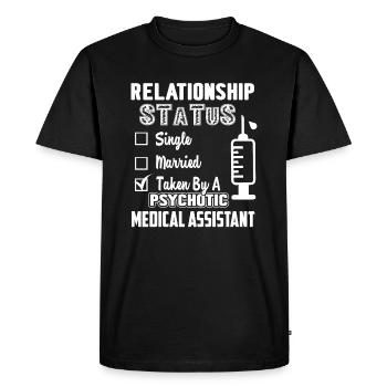 Medical Assistant Relationship - Men's Premium Organic T-Shirt - black - Front - Nico (187cm)