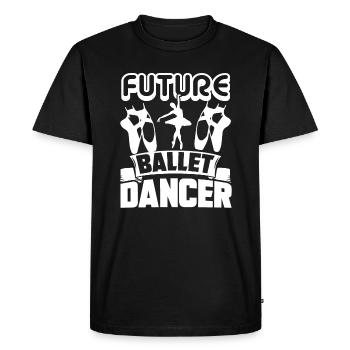 Ballet Dancer Future Ballet Dancer - Men's Premium Organic T-Shirt - black - Front - Nico (187cm)