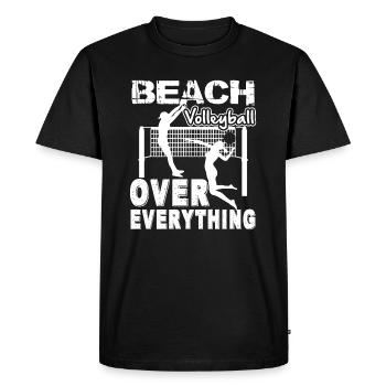 Beach Volleyball Beach Volleyball Over Everything - Men's Premium Organic T-Shirt - black - Front - Nico (187cm)