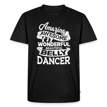 Belly Dance Amazing Belly Dancer - Men's Premium Organic T-Shirt - black - Front - Nico (187cm)