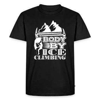Climbing Body By Climbing - Men's Premium Organic T-Shirt - black - Front - Nico (187cm)