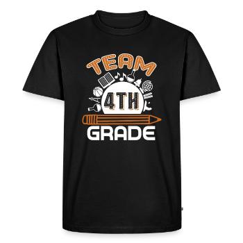 4th Grade Teacher Team 4th Grade - Men's Premium Organic T-Shirt - black - Front - Nico (187cm)
