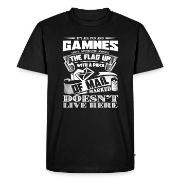 Mail Carrier Proud To Be A Mail Carrier - Men's Premium Organic T-Shirt - black - Front - Nico (187cm)