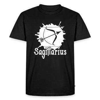 Sagittarius Sagittarius Zodiac Star - Men's Premium Organic T-Shirt - black - Front - Nico (187cm)