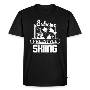 Skiing Extreme Freestyle Skiing - Men's Premium Organic T-Shirt - black - Front - Nico (187cm)