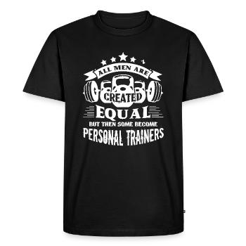 Personal Trainer Proud Personal Trainer - Men's Premium Organic T-Shirt - black - Front - Nico (187cm)