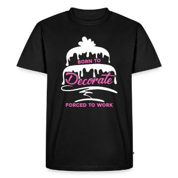 Cake Decorator Born To Cake Decorator - Men's Premium Organic T-Shirt - black - Front - Nico (187cm)