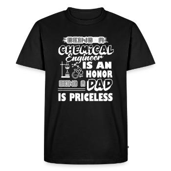 Being A Chemical Engineer Dad - Men's Premium Organic T-Shirt - black - Front - Nico (187cm)